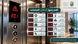 رموز اعطال المصاعد