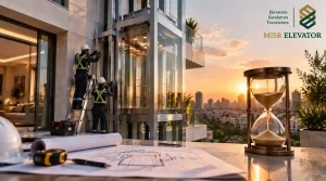 المدة المستغرقة في تركيب اسانسير خارجي