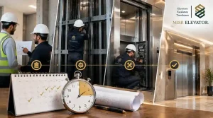 المدة المستغرقة في تركيب المصاعد الهيدروليك